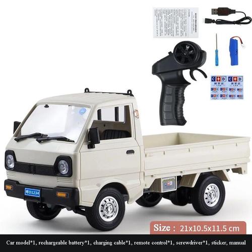 Mini Blanc - Wpl-Jouet De Voiture Électrique Rc Pour Enfants, Simulation D'escalade, Camionnette, Lumière Led, Véhicule De Ville, Cadeau Pour Garçon, D12, 1:10