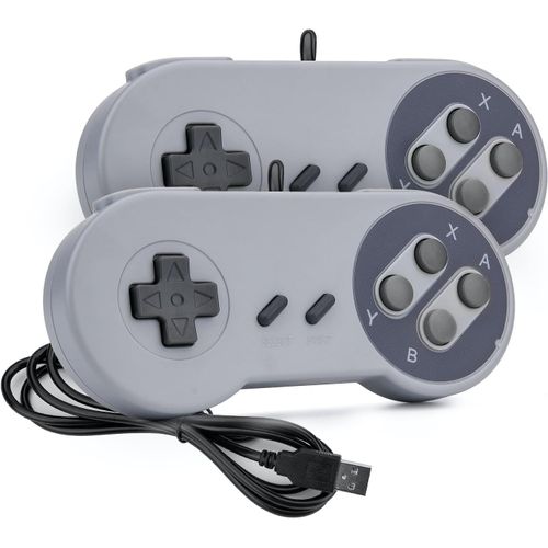 Kgabery-1gaming Gp100-Paire De Manettes Usb Compatible Avec Pc (Windows,Mac,Linux) Et Tv Box (Android,Raspberry Pi)