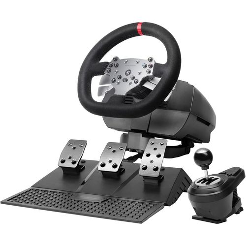 Kgabery-1mwh-Rsx,Volant Simracing Retour De Force Et Moteur Double,Set 3 Pédales Résistance Progressive,Levier De Vitesse En H Et 12 Vitesses,14 Boutons Personnalisables,Pc/Ps4/Xbox Series X|S