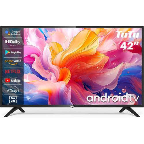 KGABERY-1Smart Tv 42 Pouces (106 Cm) Wifi Led Full Hd Téléviseurs Android 11 Avec Bluetooth,Google Assistant,Google Play Store,Dvb-T/T2-C-S/S2