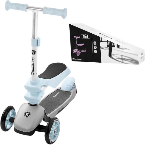 Kgabery-1draisienne Trottinette Enfant 3 En 1 (Charge Max 50 Kg)|Tricycle Bébé Évolutif De+1 An|Repose-Pieds,Siège Charge Max 20kg,Plateforme Antidérapante Guidon Réglable-Bleue