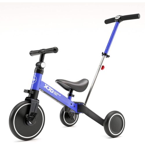 Kgabery-13 En 1 Vélo Draisienne Tricycle Pour Enfants De 1-3 Ans Premier Vélo D'entraînement D'équilibre Véhicule Avec Pédale Cadeau Pour Filles Garçons Léger (Bleu+Putter,Tricycle)