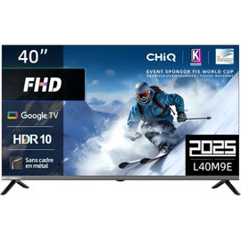 KGABERY-1L40M9E Téléviseur Smart 40 Pouces (100 Cm),Hdr10,Google Tv,Tuner Triple,Dolby Audio,Dbx-Tv,Hdmi,Usb,Sans Cadre En Métal,Noir