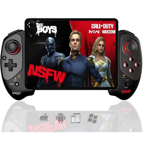 Kgabery-1mobile Wireless Gamepad For Tablet,Bluetooth Mobile Gaming Telescopic Controller Joystick For Android/Ios/Pc/Smart Phones For 13-25cm Perfect Works For Cod&genshin,Direct Play