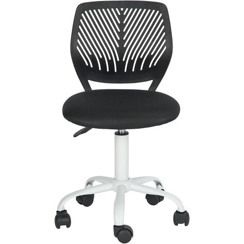 Kgabery-1chaise De Gaming Pour Enfants,Chaise De Bureau,Chaise Gamer,Chaise De Bureau,Design Ergonomique Et Moderne,Sans Bras,Hauteur Du Siège,Roues En Caoutchouc,Noir,Taille M