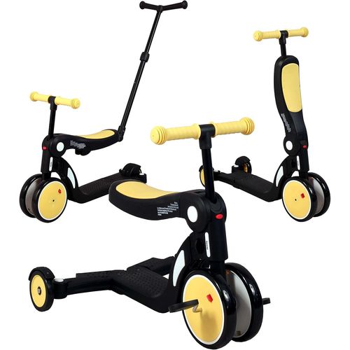 Kgabery-1scootizz Draisienne Evolutive 5 En 1 Avec Barre De Poussée/Tricycle Bébé Évolutif/Trottinette Enfant