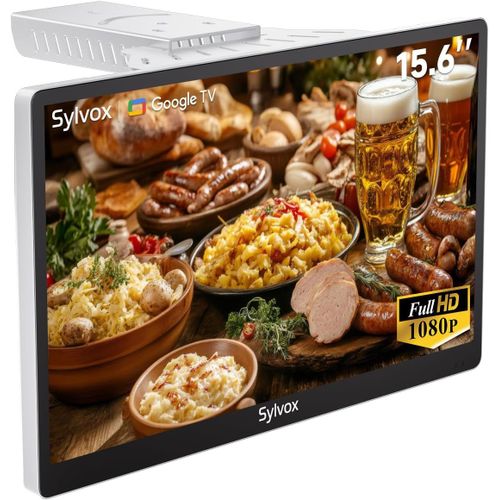 KGABERY-1Tv Pliable 15,6"" (40 Cm)-Smart Google Tv Full Hd 1080P,Écran Pivotant +/-45°,Pliage 90°,Hdmi|Bluetoot|Dvb-T2/C/S2-Dc 12V Téléviseur Pour Cuisine,Chambre,Camping-Garantie 2 Ans
