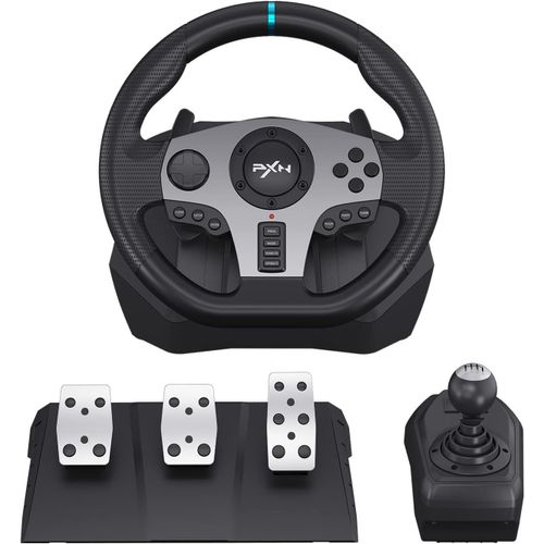 Kgabery-1v9 Volant Et Pédales,Volant De Jeu Avec Retour De Vibration,270/900° Volant Pour Pc,Ps3,Ps4,Switch,Xbox One,Xbox Series X/S