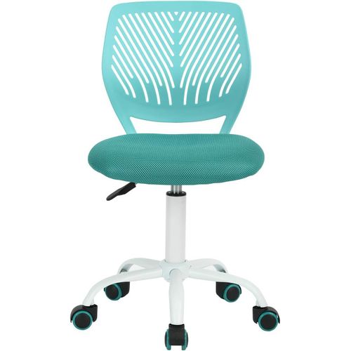 Kgabery-1colourful Chair,Siège D'ordinateur Moderne Et Réglable,Chaise De Travail Pivotante Sans Accoudoir,Salle D'étude Pour Enfants,Chaise De Bureau À Domicile Chaise De Travail,Turquoise