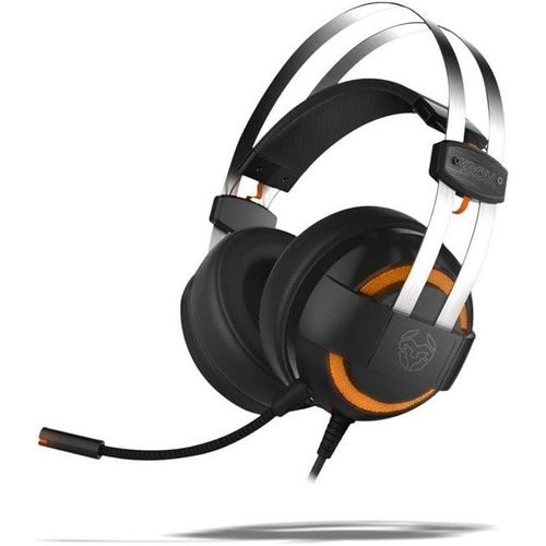 Kgabery-1kode-Casque De Jeu Avec Microphone,Son Surround 7.1,Haut-Parleurs De 50 Mm,Bandeau Réglable,Micro Flexible,Usb,Compatible Ps4,Ps5 Et Pc,Noir