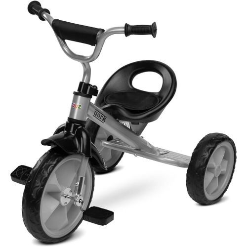 Kgabery-1toyz York Tricycle Évolutif Pour Enfants De 3 À 5 Ans-Limite De Poids 25 Kg-Guidon Reglable-Vélo Sans Pédales-Draisienne D'équilibre-Montage Facile-Gris