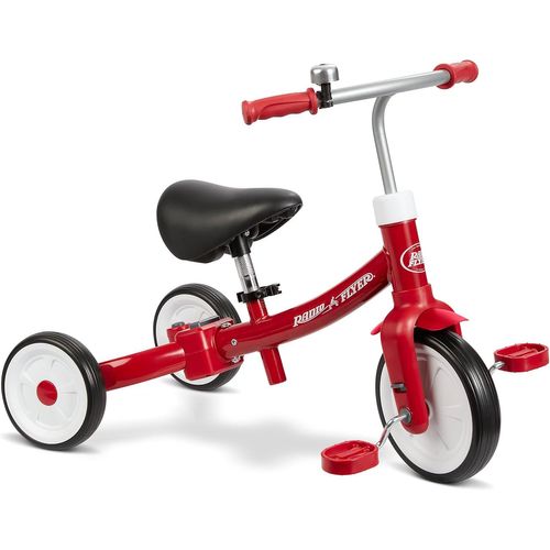 Kgabery-1triple Play Tricycle,Tricycle Rouge Pour Tout-Petits,Draisienne,À Utiliser De 1 À 3 Ans