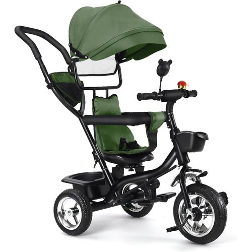 Kgabery-1tricycle Pour Enfants De 1 An À 25 Kg,Tricycle 4 En 1,Vélos Pour Enfants,Tricycle Pliable Et Évolutif En Draisienne Pour Les Tout-Petits De 10 Mois À 5 Ans (4 En 1 ¿Vert)