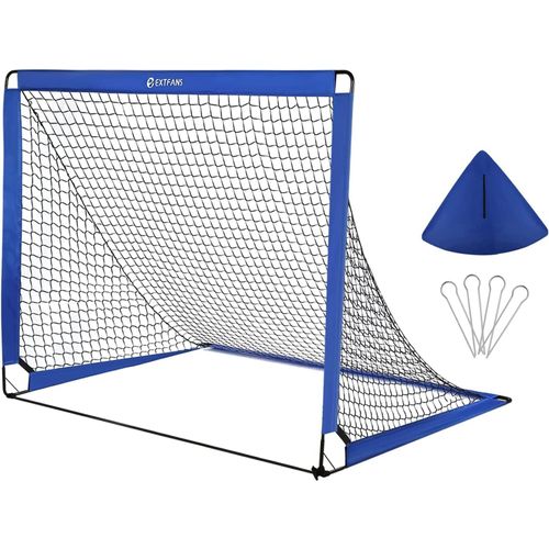 Kgabery-1buts De Football Jardin Enfants Pliable,Cage De Foot Avec Sac De Transport Et 4 Piquets,Filet De Football Pop-Up,Garçons Extérieur Formation Cadeaux