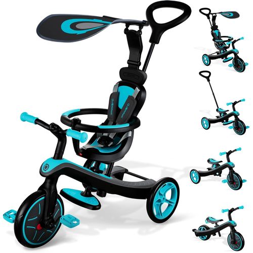 Kgabery-1explorer Trike 4 En 1-Tricycle Évolutif&draisienne Pour Les Tout-Petits Âgés De 10m+ À 5 Ans+,Bleu Canard