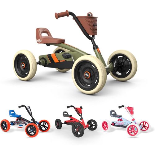 Kgabery-1buzzy-Kart À Pédale Rétro Vert Pour Enfants À Partir De 2 Ans-Haute Sécurité Et Stabilité-Véhicule À Pédale Pour Enfants