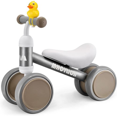 Kgabery-1draisienne Enfants Vélo Bébé Sans Pédales 10-24 Mois Jouet Baby Walker Fille Garçon 1-2 Ans Jouet D'equitation Trotteur Bebe Mini Bike Cadeau Anniversaire Noel Argent