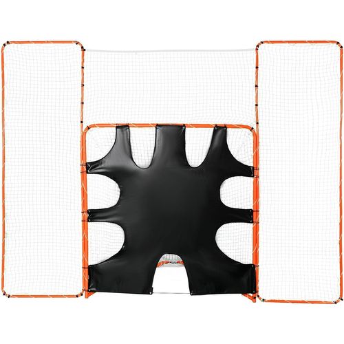 KGABERY-1But De Crosse,Filet De Crosse De 1,8x1,8 M,Équipement D'Entraînement Portable De Crosse Dans Le Jardin,Filet D'Entraînement Avec Cadre En Acier,Installation Rapide Et Facile,Parfait Pour