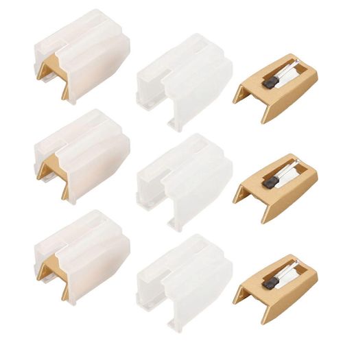 6pcs Tourne-Disque Aiguille Professionnel Platine Vinyle Stylet Remplacement Pour Victrola Pour Crosley Pour Ion Pour Boytone