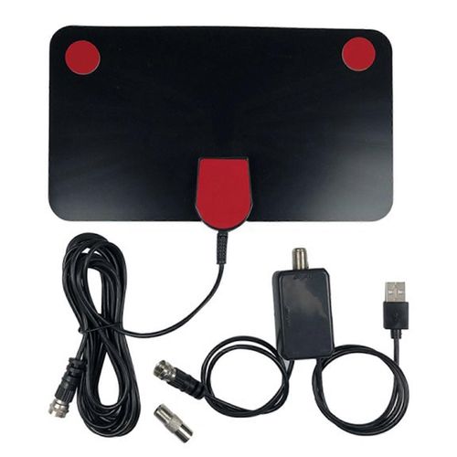 Antenne numérique HD 1080P prise en charge PC ABS PVC Signal stable Installation facile Antenne TV avec amplificateur pour les nouvelles du programme