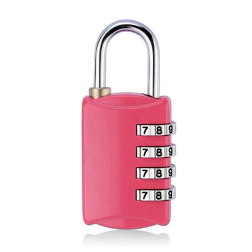 Serrure codée en alliage de zinc garder la sécurité Cadenas à combinaison pour valises à bagages ClasseursRose Red