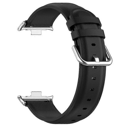 Bracelet De Montre En Cuir À Bout Rond Pour Xiaomi Band 9pro/Redmi Watch4