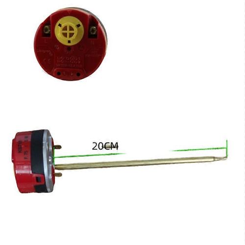 Interrupteur thermostatique de contrôle de température à pôle en cuivre pur 16 A pour chauffe-eau électrique Ariston KST18/T105 (rouge moyen 20 cm)