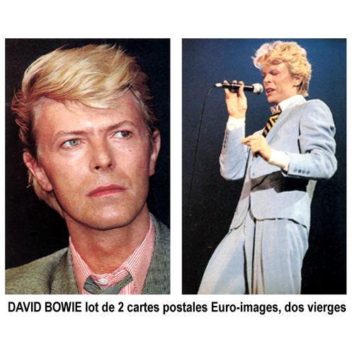 David Bowie / Lot De 2 Cartes Postales Euro Images N° 176 & 183