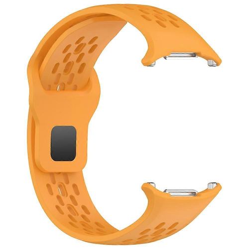 Bracelet De Montre De Rechange En Silicone Respirant 22 Mm Pour Samsung Galaxy Watch 7 Ultra (Jaune)