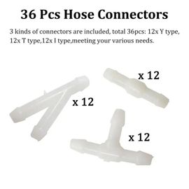 Connecteur De Tuyau Lave-Glace Durable Et Utile, Accessoires De Tube D'essuie-Glace Blanc, Pièces De Remplacement De Type T/Y/I Universel 36 Pièces/Kit