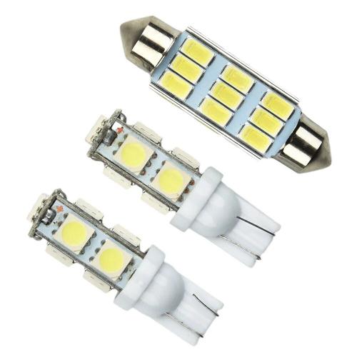 Ampoules Led Pour Intérieur De Voiture Jeep Wrangler Jk 2007 ? 2018, 3 Pièces, Blanc, 2w, 12v