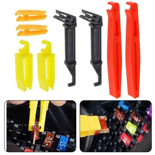 Extracteur De Fusible De Voiture, Clips De Fusible Automobile, Outils De Retrait De Lame De Camionnette Automatique, Mini Extracteur De Fusible, Accessoires D'outils De Sécurité, 8 Pièces