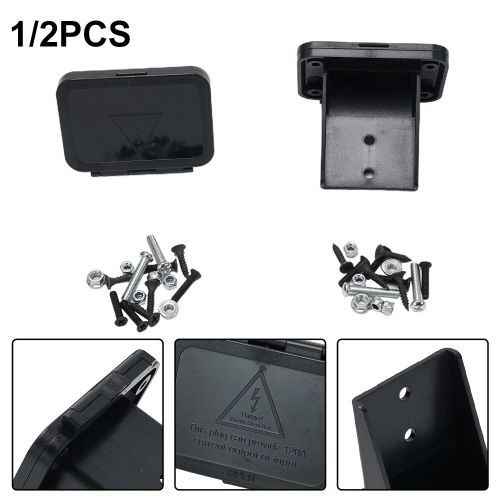 Panneau D'invite De Montage Encastré, 120a, Avec Couvercle, Pour Caravane, Bateaux, Yachts, Accessoires D'outils, 1/2 Pièces