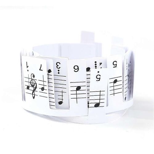 Autocollants Pour Clavier De Piano, Autocollants De Notes De Piano Électronique, 88 Touches, 61 Touches, Partitions Pentatoniques, Autocollants De Touches, Bandes De Notes (Bande De Notes De Piano 61 Touches)