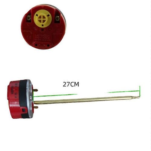 Interrupteur thermostatique de contrôle de température à pôle en cuivre pur 16 A pour chauffe-eau électrique Ariston KST18/T105 (longueur rouge 27 cm)