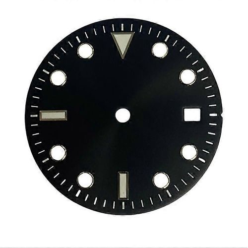 Cadran De Montre 29 Mm Avec Pièce De Rechange Lumineuse Verte Pour Mouvements Eta2836, Japan 8215, 8205 Et Mingzhu2813 (Noir)