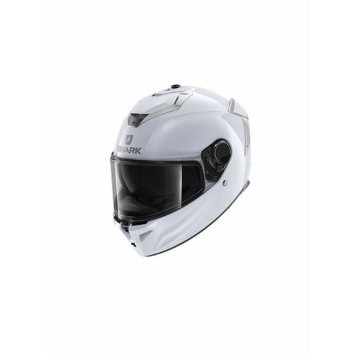 Casque Moto Intégral Shark Spartan Gt Bcl. Micr. Blank - Blanc/Argenté - Xs