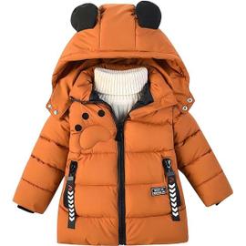 Marron enfants manteau gar on Down Jacket chaud manteau d hiver