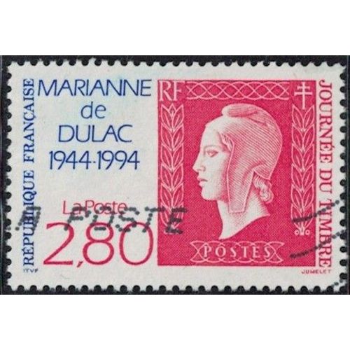France 1994 Oblitéré Used Journée Du Timbre 50 Ans Marianne De Dulac Y&t Fr 2864 Su