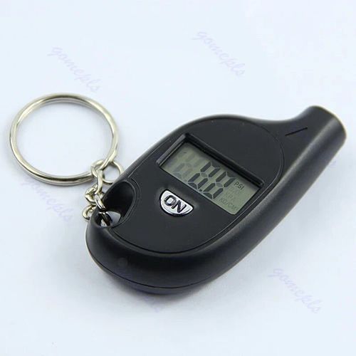 Mini Porte-Clés Numérique Lcd Appliqué, Manomètre D'air, Voiture, Moto, Livraison Directe