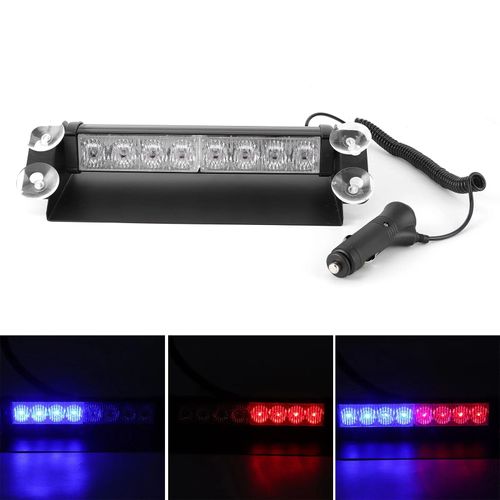 Lumière Stroboscopique Led Pour Voiture, Clignotant, Voyant D'avertissement, Rouge, Bleu, Ultra Lumineux, Universel, 6000k