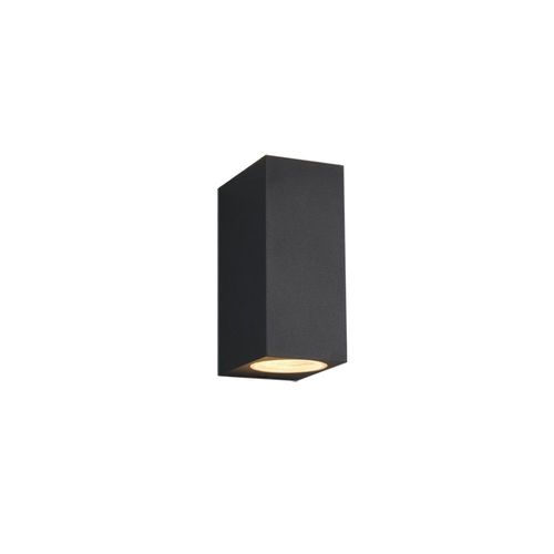 Trio Roya Applique Murale Extérieure Carrée Moderne À 2 Lumières Anthracite Ip44