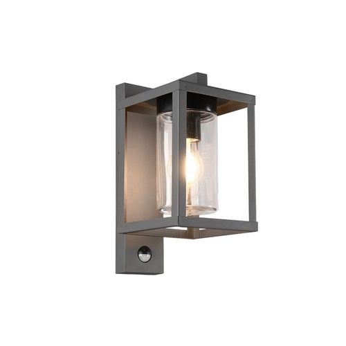 Trio Lunga Lanterne Murale D'extérieur Moderne Anthracite Ip44 Avec Pir