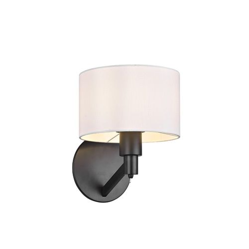 Trio Cassio Applique Moderne Avec Abat-Jour Noir Mat