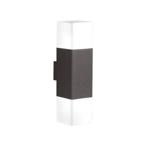 Trio Hudson Applique Murale Extérieure Moderne À 2 Lumières Anthracite 3000k Ip44