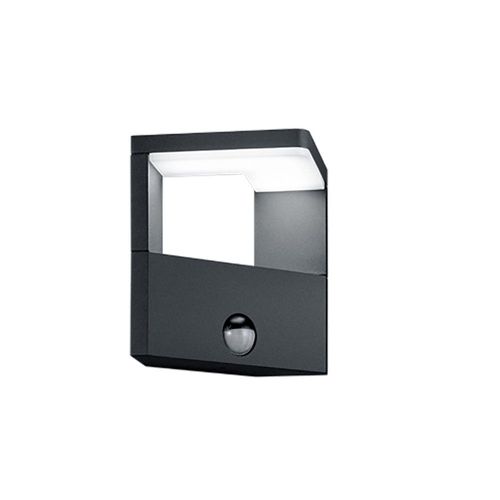 Trio Ganges Applique Murale Moderne D'extérieur Moderne Anthracite 3000k Ip54 Avec Pir