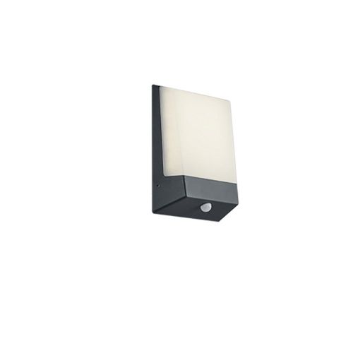 Trio Kasai Applique Murale Moderne D'extérieur Moderne Anthracite 3000k Ip54 Avec Capteur Crépusculaire