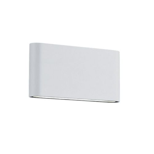 Trio Thames Ii Applique Murale Extérieure Moderne 17cm 2 Lumières Haut Bas Blanc Mat 3000k Ip54