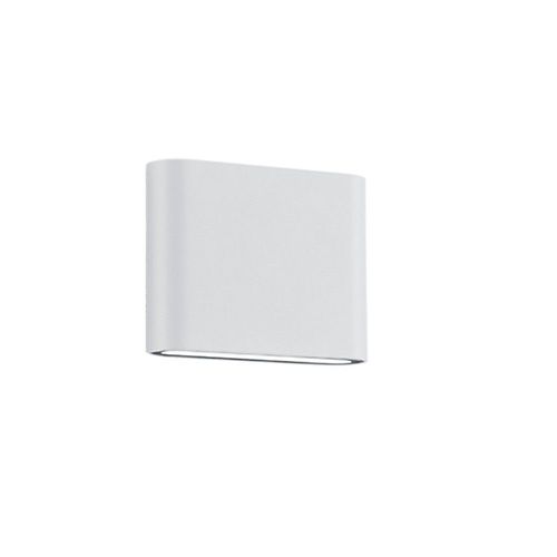Trio Thames Ii Applique Murale Extérieure Moderne 11cm 2 Lumières Haut Bas Blanc Mat 3000k Ip54