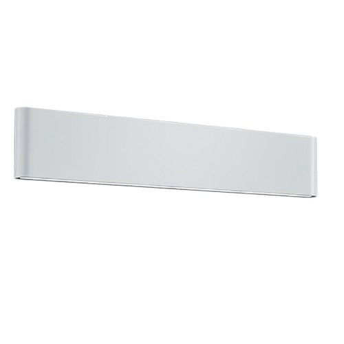 Trio Thames Ii Applique Murale Extérieure Moderne 46cm 2 Lumières Haut Bas Blanc Mat 3000k Ip54
